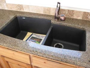 custom under counter kitchen sink